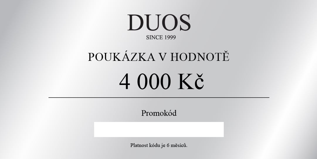 Digitální dárková poukázka 4000 Kč