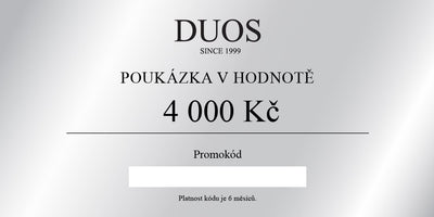Digitální dárková poukázka 4000 Kč