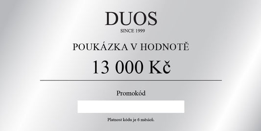 Digitální dárková poukázka 13 000 Kč