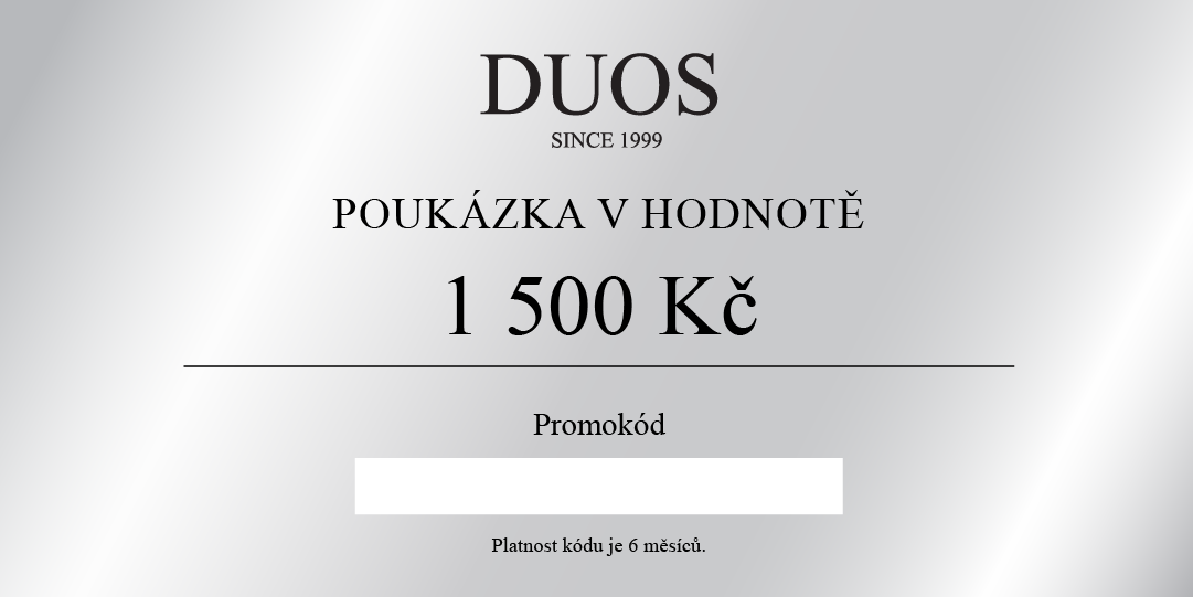 Digitální dárková poukázka 1500 Kč