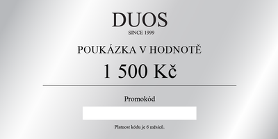 Digitální dárková poukázka 1500 Kč
