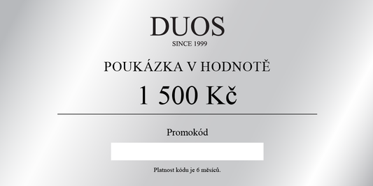 Digitální dárková poukázka 1500 Kč