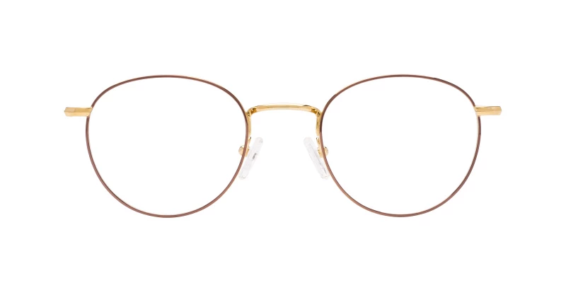 Dioptrické brýle DUOS TW18047 C2 BROWN/GOLD TITANIUM | DUOS