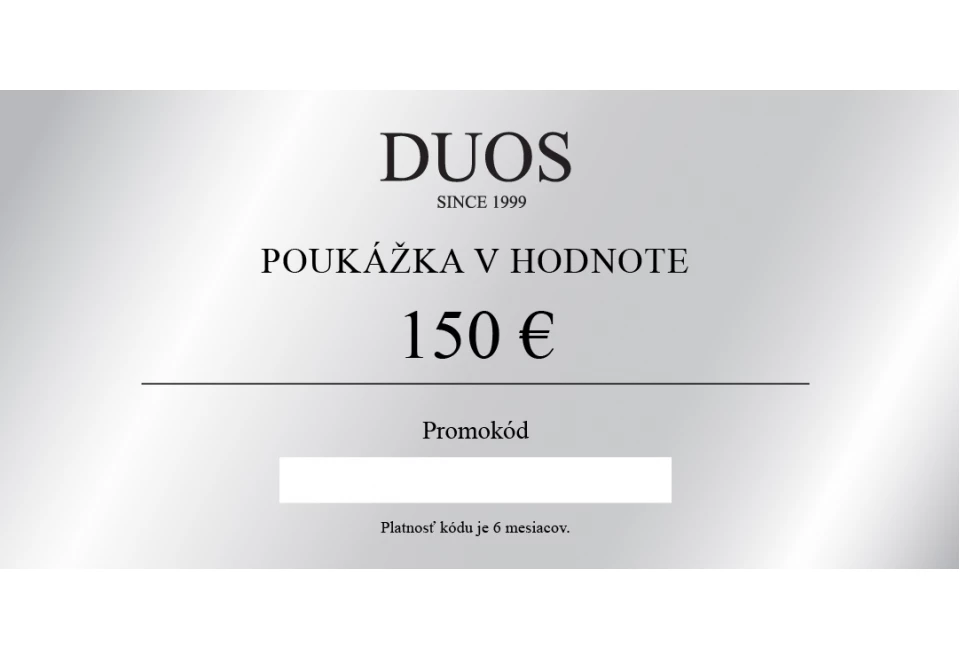 Digitálna darčeková poukážka 150€	